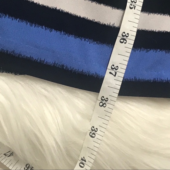 Michael Kors Navy Blue Print Sheath Dress Sz 1X - Picture 6 of 6